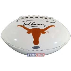 Earl Campbell Autographed University of Texas Logo Football