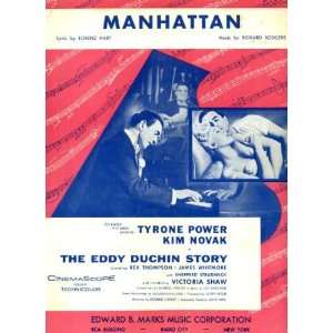   Sheet Music from The Eddie Duchin Story with Tyrone Power, Kim Novak