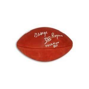 George Rogers Autographed Official NCAA College Football Inscribed 