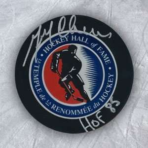 Gerry Cheevers Hall Of Fame Autographed/Hand Signed Hockey Puck