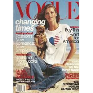    Vogue Magazine, December 2001, Gisele Bundchen on Cover.: Books
