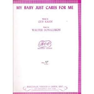   baby Just Cares For Me Gus Kahn Walter Donaldson 203 