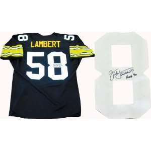 Jack Lambert Autographed Jersey   Autographed NFL Jerseys