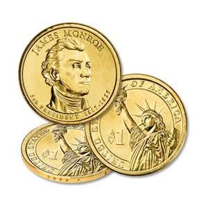 James Monroe (2008 P) Presidential $1 Coin   Fifth President 1817 1825