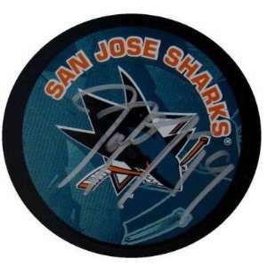 Joe Thornton SIGNED San Jose Sharks Hockey Puck w/Case   Autographed 