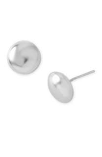 Argento Vivo Flat Button Stud Earrings  