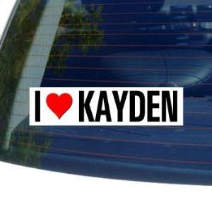  I Love Heart KAYDEN   Window Bumper Laptop Sticker 