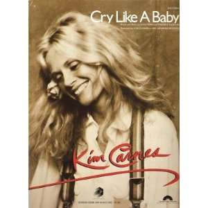    Sheet Music Cry Like A Baby Kim Carnes 142 