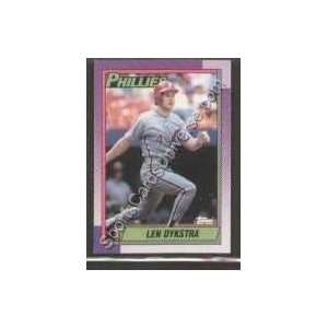 1990 Topps Regular #515 Lenny Dykstra, Philadelphia Phillie Baseball 