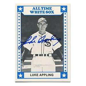 Luke Appling Autographed/Signed Card