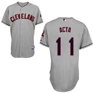 Manny Acta Cleveland Indians Authentic Road Cool Base Jersey By 