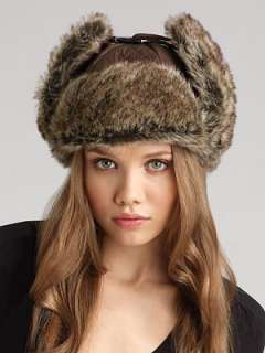 Saks Fifth Avenue Collection   Faux Fur Trappers Hat   Saks 