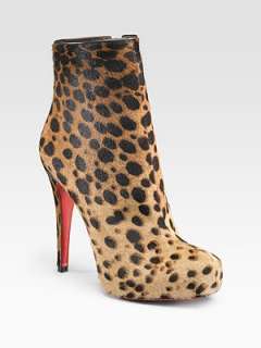 Christian Louboutin   Leopard Print Ankle Boots   Saks 