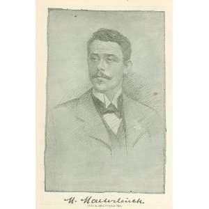  1901 Print Author Maurice Maeterlinck 