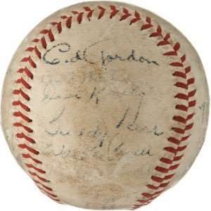 Mel Ott Signed Baseball   1947 Team 21 PSA LOA