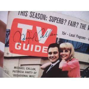  Callan, Mickey Michael TV Guide Signed Autograph 