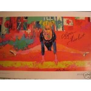  OLGA KORBUT AUTOGRAPHED NEIMAN POSTER 4 OLYMPIC GOLD 