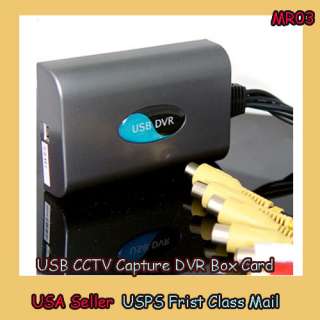 CH Video 2 CH Audio USB CCTV Capture DVR Box Card Video Recorder W8E 