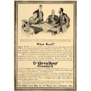 1909 Ad Philip Carey Manufacturing Co Roof Standard   Original Print 