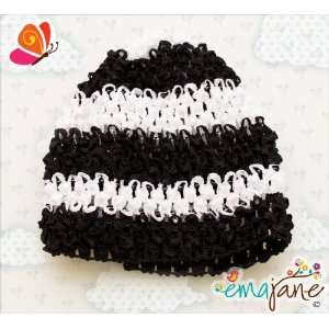 Ema Jane (Jailbird Stripes) Waffle Beanie Crochet Hats   Size Newborn 
