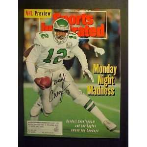 Randall Cunningham Philadelphia Eagles Autographed October 12, 1992 
