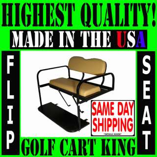 EZGO TXT Golf Cart Rear Flip Back Seat Kit Cargo Bed  