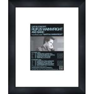 RUFUS WAINWRIGHT UK Tour 2004   Custom Framed Original 
