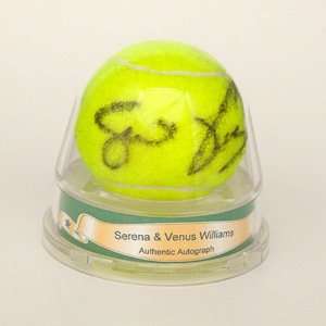  Serena and Venus Williams Autographed Tennis Tennis Ball 