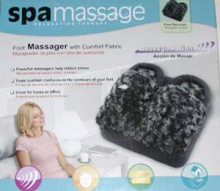Spa Foot Massager Soft Micro Fabric Cushion Massage  