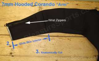 7mm h2odyssey coronado hooded wetsuit front zip semi dry