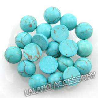 100x Gemstone Turquoise Cabochon 10mm FREE P&P 110590  