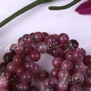 Attractive Red Wine Jade Gemstone Round Loose Beads 6mm Jewelry  