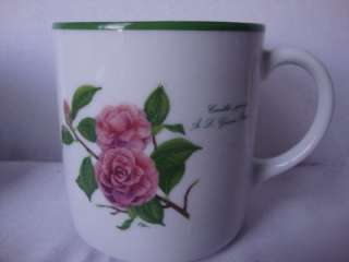 Bareuther China Set of 4 Camellia Coffee Mugs Germany Camillia  
