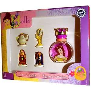   by Disney Princess Gift Set with 1.7 Edt Spray and 4 Figurines Beauty