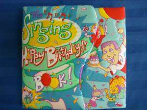 NEW MUSICAL HAPPY BIRTHDAY SINGING PILLOW BOOK / CARD  