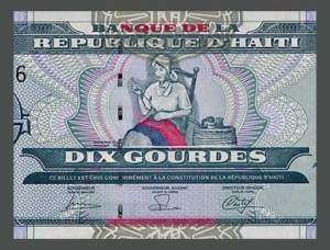10 GOURDES Banknote HAITI   2004   Catherine FLON   UNC  