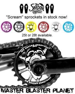   SCREAM SPROCKET 28t BMX BIKE FIT S&M HARO DK GT MIRRACO WHITE  