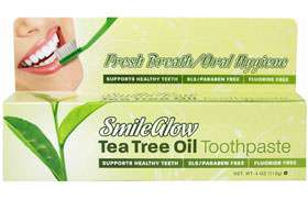 2x TEA TREE OIL TOOTHPASTE Supports Healthy Teeth   4 oz. Each  