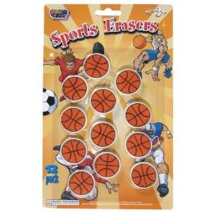  12 Pack Basketball Erasers Case Pack 72: Everything Else