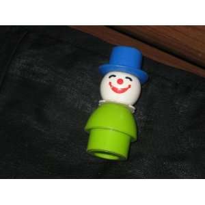  Vintage Fisher Price Little People    Clown with Blue Hat 
