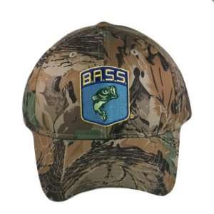  CAMOUFLAGE B.A.S.S. BASS FISHING HAT CAP ADJ