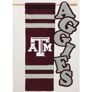    Texas A&M Aggies Applique Cutout House Flag: Sports & Outdoors