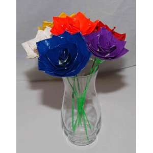  Spring Flower Bouquet Duct Tape Roses 
