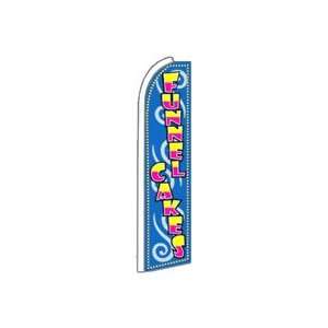 Funnel Cakes Feather Banner Flag (11.5 x 2.5 Feet)