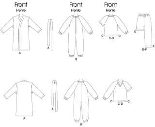 McCalls Pattern 6224 Boys Girls Pajamas Robe Size 4 6  
