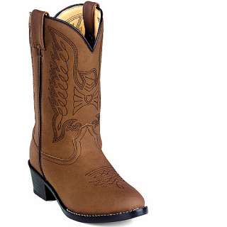 Unisex Kids DURANGO Brown Leather Western Boots BT804  