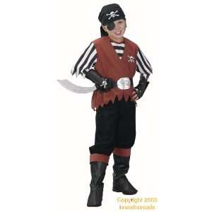  Childs Pirate Boys Costume (SizeSmall 4 6) Toys 