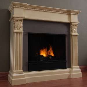   Flame Gabrielle Indoor Gel Fireplace in Antique White