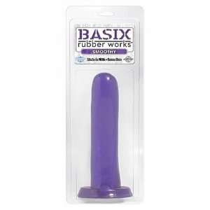  Basix Rubber Works 5 Inch Smoothy Dong, Purple Pipedreams 