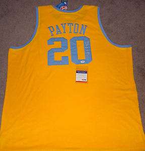   Payton Signed Auto Los Angeles Lakers NBA Jersey PSA DNA Authentic